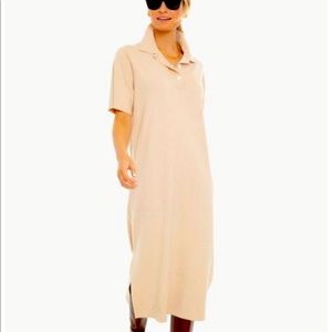 Tan Channing Polo Midi Dress by Pomander Place